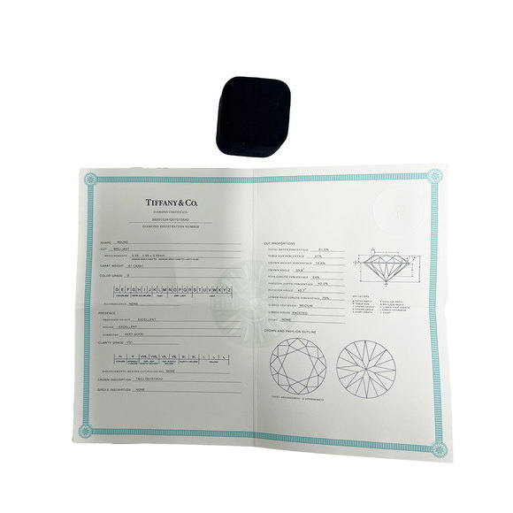 Tiffany & Co. Harmony Diamond Engagement Ring in  Platinum G VS1 0.77 CT - Picture 5 of 5